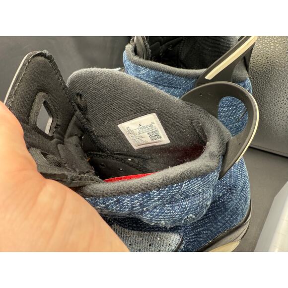 Jordan 6 Retro Denim Sneakers - Size 9.5M - Picture 8 of 10